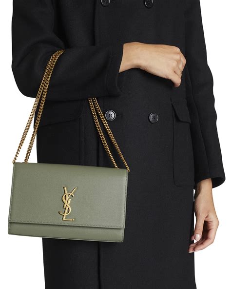 kate monogram ysl small chain shoulder bag|Kate Small Chain Bag In Grain De Poudre Embossed Leather.